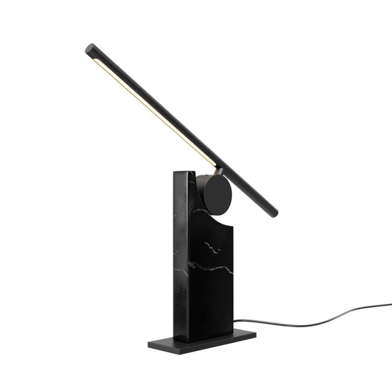 Maytoni-MOD467TL-L9B3K - Monumento - Black Marble LED Desk Lamp