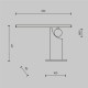 Maytoni-MOD467TL-L9B3K - Monumento - Black Marble LED Desk Lamp