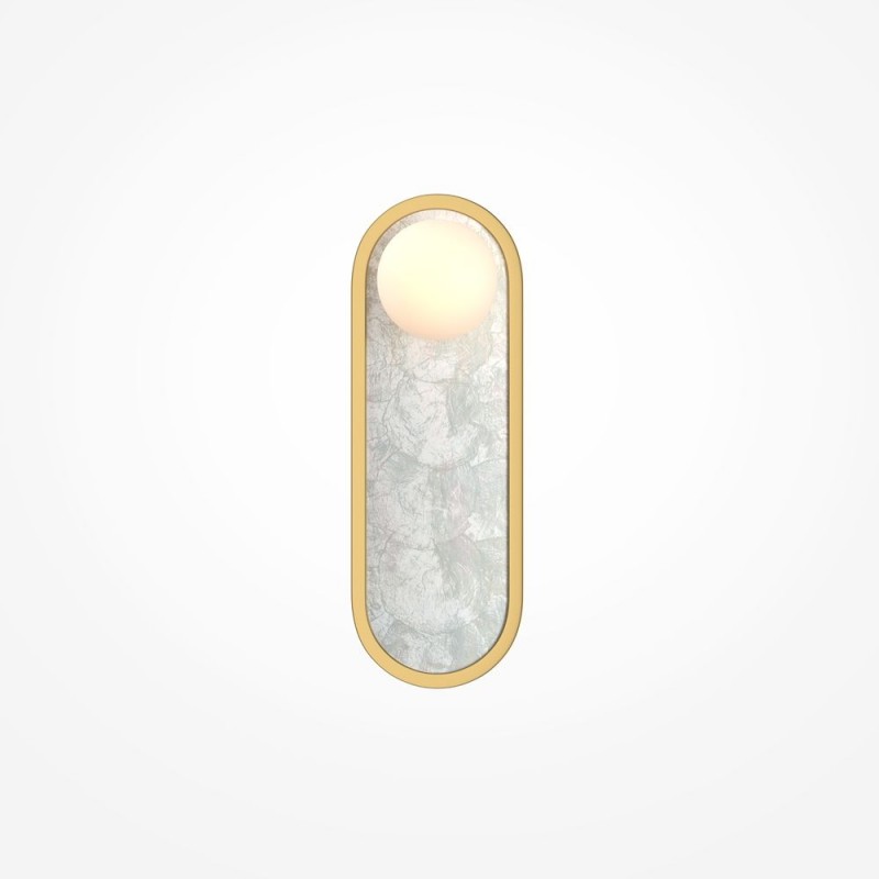 Maytoni-MOD473WL-L20BSK - Blink - Gold CCT Wall Lamp with Decorative Pearl Mosaic