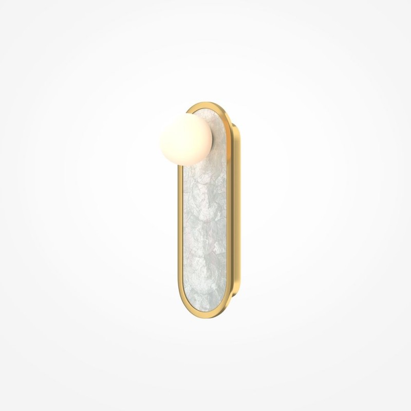 Maytoni-MOD473WL-L20BSK - Blink - Gold CCT Wall Lamp with Decorative Pearl Mosaic
