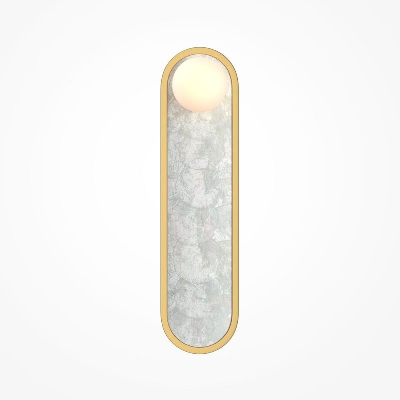 Maytoni-MOD473WL-L25BSK - Blink - Gold CCT Wall Lamp with Decorative Pearl Mosaic