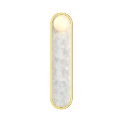 Blink - Gold CCT Wall Lamp with Decorative Pearl Mosaic