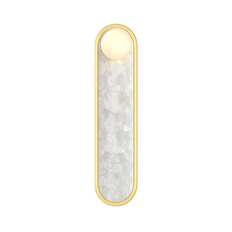 Maytoni-MOD473WL-L25BSK - Blink - Gold CCT Wall Lamp with Decorative Pearl Mosaic