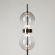 Maytoni-MOD478FL-L15B3K - Double Moon - Black LED Floor Lamp with Smoked Glass