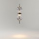 Maytoni-MOD478PL-L8B3K - Double Moon - Black LED Pendant with Smoked Glass