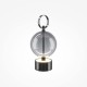 Maytoni-MOD478RL-L3B3K - Double Moon - Black Rechargeable LED Table Lamp with Smoked Glass