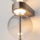 Maytoni-MOD478WL-L8B3K - Double Moon - Black LED Wall Lamp with Smoked Glass