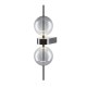 Maytoni-MOD478WL-L8B3K - Double Moon - Black LED Wall Lamp with Smoked Glass