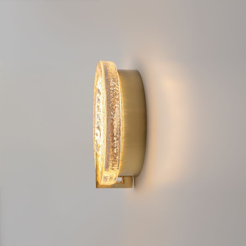 Maytoni-MOD481WL-L5BS3K - Regatta - Brass LED Wall Lamp with Decorative Glass