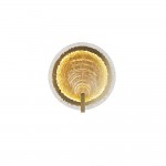 Regatta - Brass LED Wall Lamp with Decorative Glass