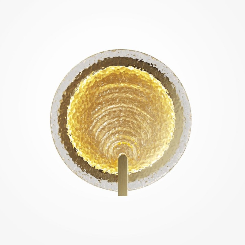 Maytoni-MOD481WL-L8BS3K - Regatta - Brass LED Wall Lamp with Decorative Glass