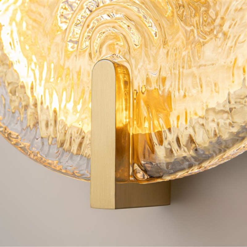 Maytoni-MOD481WL-L8BS3K - Regatta - Brass LED Wall Lamp with Decorative Glass