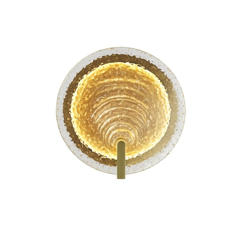 Maytoni-MOD481WL-L8BS3K - Regatta - Brass LED Wall Lamp with Decorative Glass