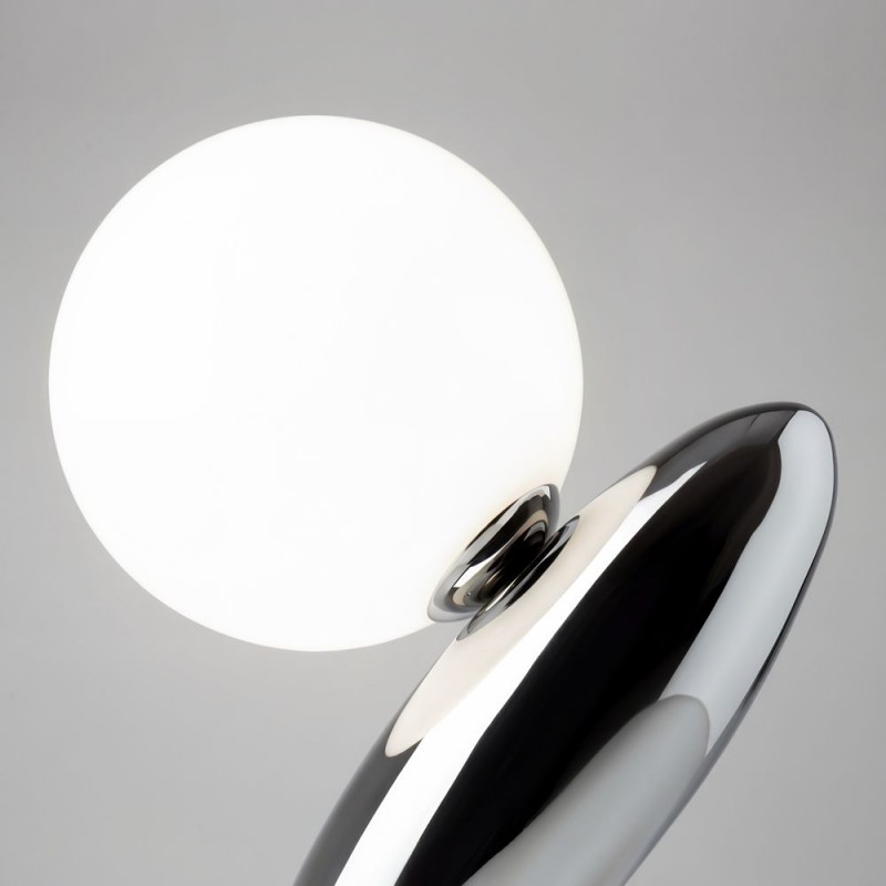Maytoni-MOD482TL-L6PT3K - Resonance - Platinum LED Table Lamp with White Opal Glass