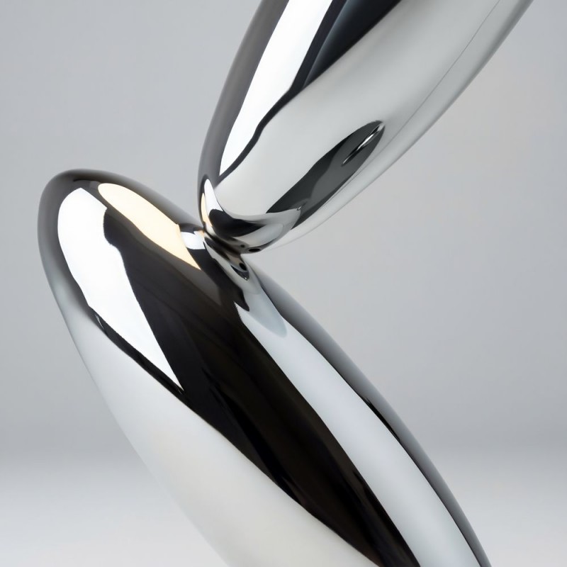 Maytoni-MOD482TL-L6PT3K - Resonance - Platinum LED Table Lamp with White Opal Glass