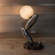 Maytoni-MOD482TL-L6PT3K - Resonance - Platinum LED Table Lamp with White Opal Glass