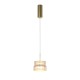 Maytoni-MOD496PL-L12BZK - Scala - Bronze LED Pendant with Ribbed Amber Glass