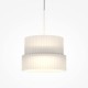 Maytoni-MOD496PL-L12WK - Scala - White LED Pendant with Ribbed White Glass