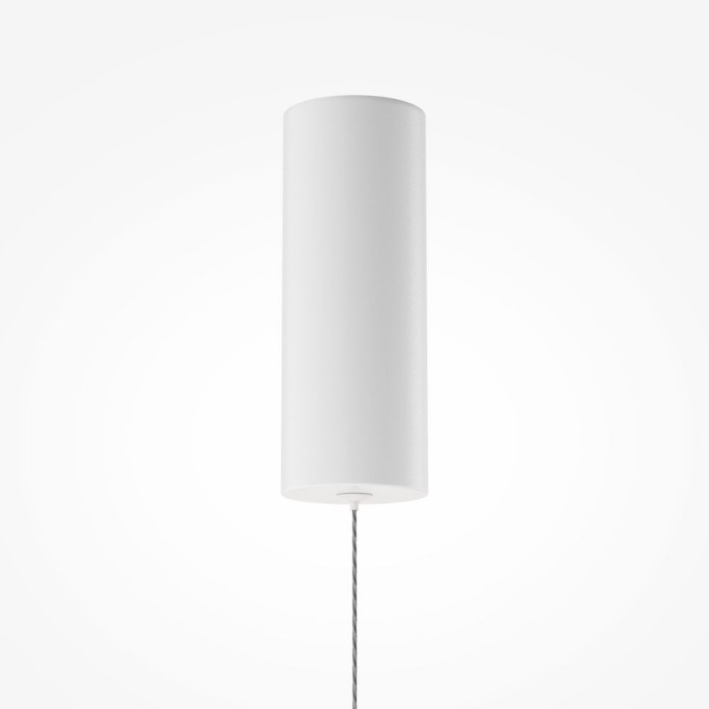 Maytoni-MOD496PL-L12WK - Scala - White LED Pendant with Ribbed White Glass