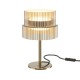 Maytoni-MOD496TL-L12BZK - Scala - Bronze LED Table Lamp with Ribbed Amber Glass