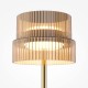 Maytoni-MOD496TL-L12BZK - Scala - Bronze LED Table Lamp with Ribbed Amber Glass