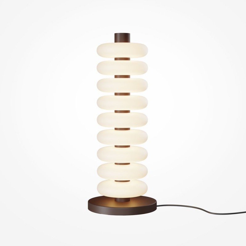 Maytoni-MOD497FL-L19BRK - Nuvem - Brown LED Floor Lamp with White Opal Glass
