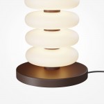 Nuvem - Brown LED Floor Lamp with White Opal Glass