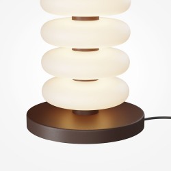 Nuvem - Brown LED Floor Lamp with White Opal Glass