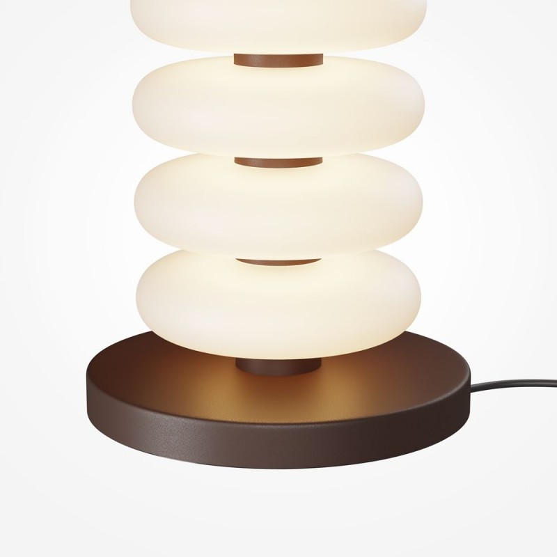 Maytoni-MOD497FL-L19BRK - Nuvem - Brown LED Floor Lamp with White Opal Glass