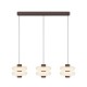 Maytoni-MOD497PL-L23BRK - Nuvem - Brown 3 Light LED over Island Fitting with White Opal Glass