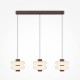 Maytoni-MOD497PL-L23BRK - Nuvem - Brown 3 Light LED over Island Fitting with White Opal Glass