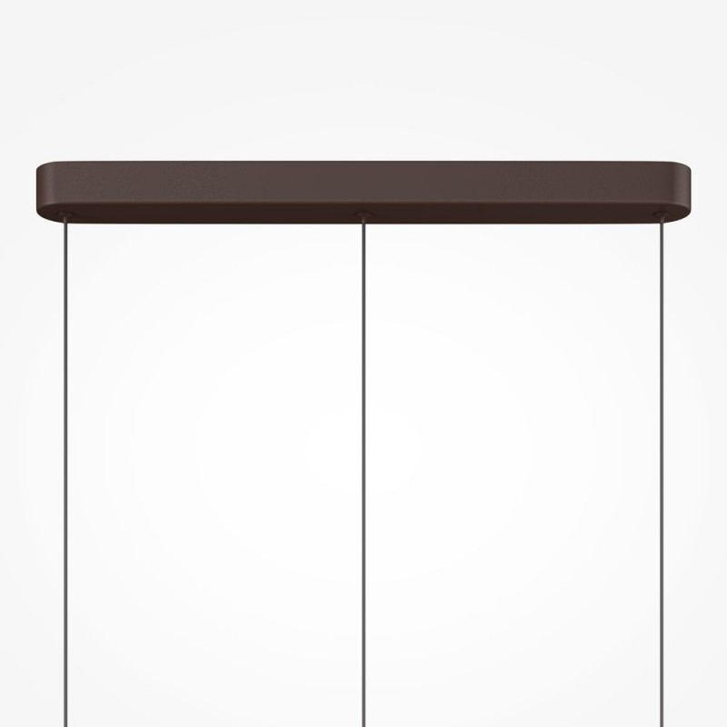 Maytoni-MOD497PL-L23BRK - Nuvem - Brown 3 Light LED over Island Fitting with White Opal Glass