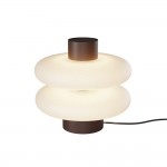 Nuvem - Brown LED Table Lamp with White Opal Glass