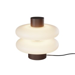 Nuvem - Brown LED Table Lamp with White Opal Glass