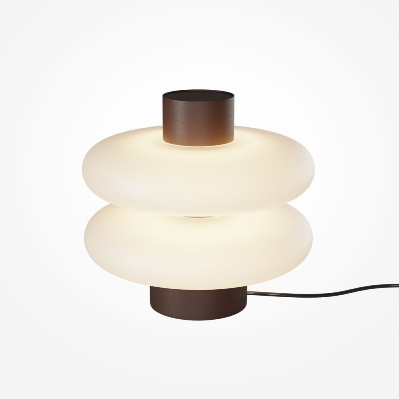 Maytoni-MOD497TL-L8BRK - Nuvem - Brown LED Table Lamp with White Opal Glass