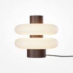 Nuvem - Brown LED Table Lamp with White Opal Glass