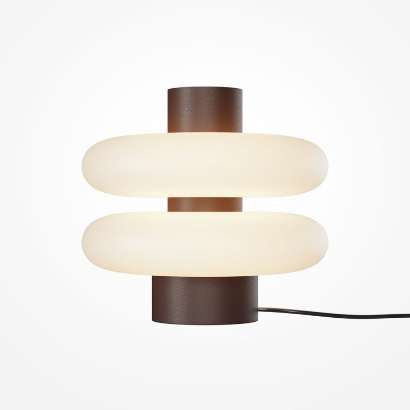 Maytoni-MOD497TL-L8BRK - Nuvem - Brown LED Table Lamp with White Opal Glass