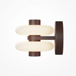 Nuvem - Brown LED Wall Lamp with White Opal Glass