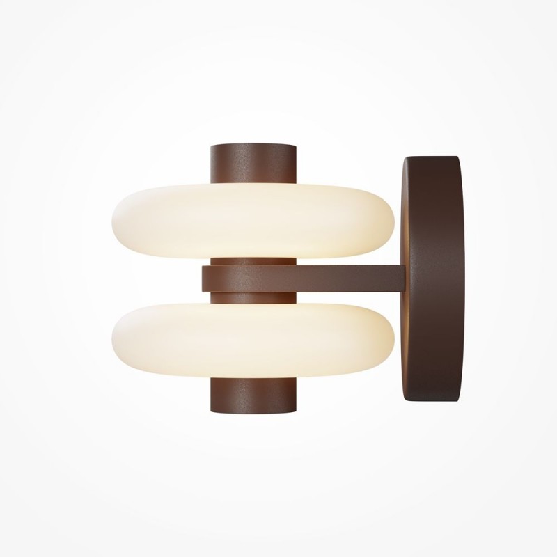 Maytoni-MOD497WL-L8BRK - Nuvem - Brown LED Wall Lamp with White Opal Glass