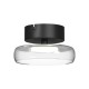 Maytoni-MOD498CL-L13BK - Float - Black LED Semi Flush with Clear Glass