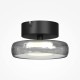 Maytoni-MOD498CL-L13BK1 - Float - Black LED Semi Flush with Smoked Glass