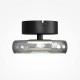 Maytoni-MOD498CL-L13BK1 - Float - Black LED Semi Flush with Smoked Glass