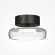 Maytoni-MOD498CL-L13BK - Float - Black LED Semi Flush with Clear Glass