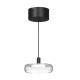 Maytoni-MOD498PL-L13BK - Float - Black LED Pendant with Clear Glass