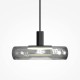 Maytoni-MOD498PL-L13BK1 - Float - Black LED Pendant with Smoked Glass