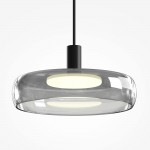Float - Black LED Pendant with Smoked Glass