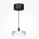 Maytoni-MOD498PL-L13BK - Float - Black LED Pendant with Clear Glass