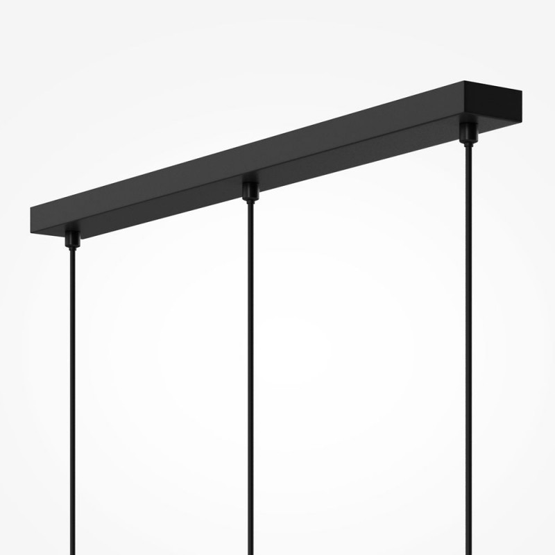 Maytoni-MOD499PL-03B - Maris - Black 3 Light over Island Fitting with White Seashells