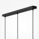 Maytoni-MOD499PL-03B - Maris - Black 3 Light over Island Fitting with White Seashells