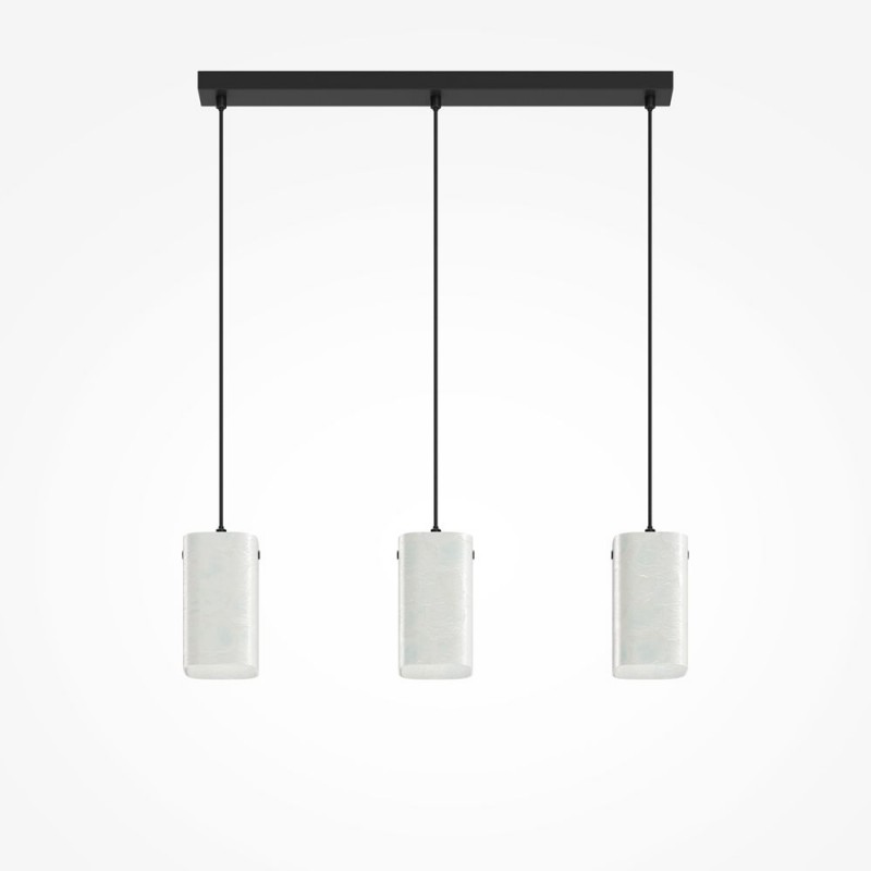 Maytoni-MOD499PL-03B - Maris - Black 3 Light over Island Fitting with White Seashells